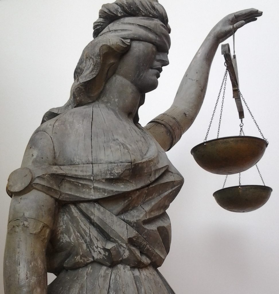 Justice sculpture, Shelburne Museum